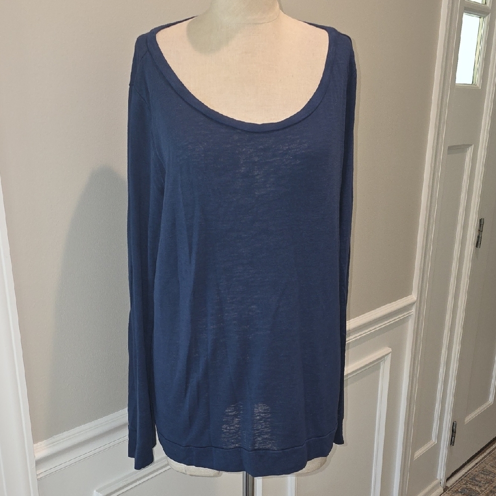 Victoria's Secret Deep Blue Long Sleeve Tee